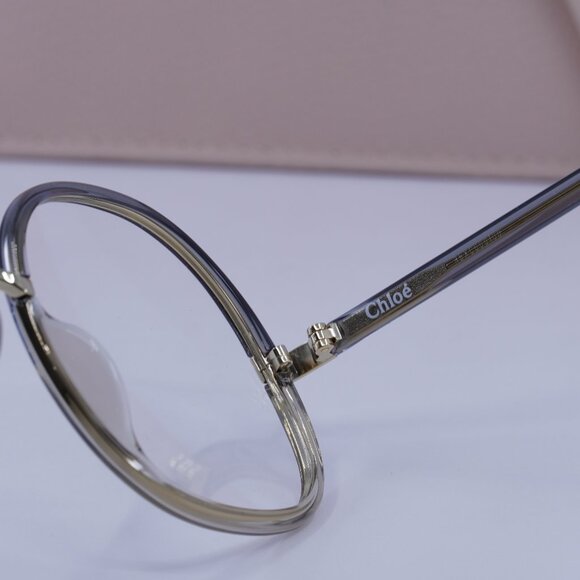Chloe CH0032O 003 Round Eyeglasses 55mm - Grey - Picture 7 of 10